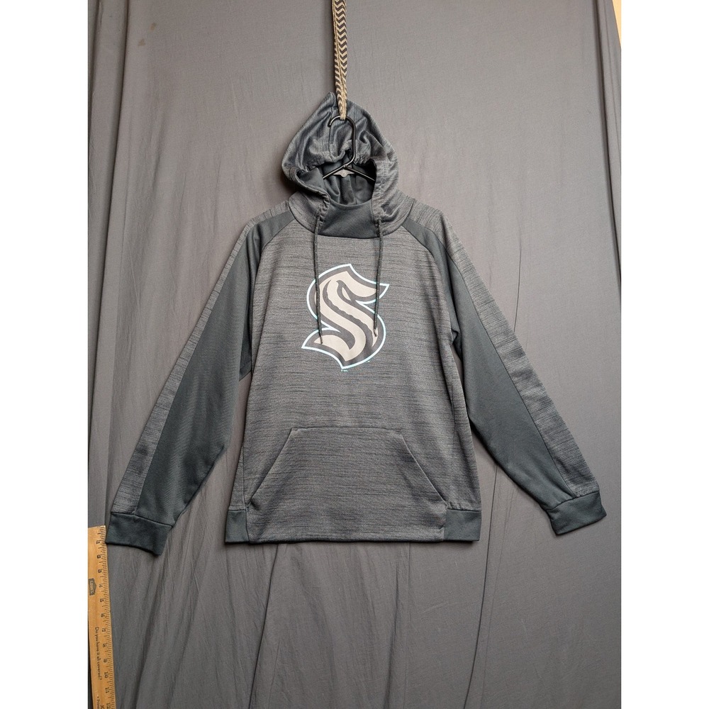 Seattle Kraken Gray Hoodie Women's Pullover Hockey Fan Gear